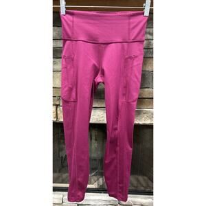 Women’s ATHLETA Purple Ultimate Stash II 7/8 Tights Size S *D4